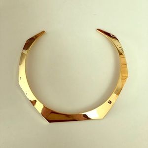 Gold JCrew Collar Cuff Necklace